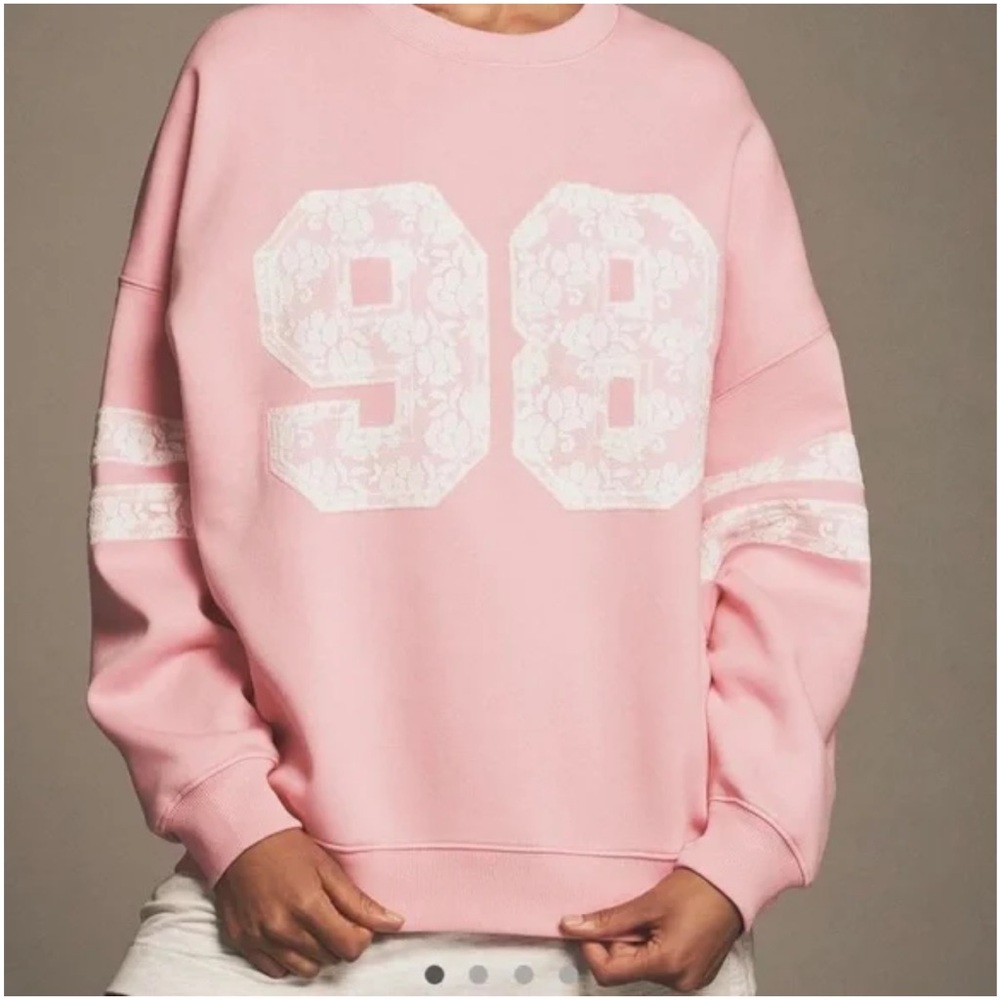 L Space X Anthropologie Lace 98 Graphic Sweatshirt
